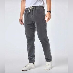 VUORI Optimist Jogger Pants Men's XL Gray Corduroy Drawstring Hiking Chino Pant
